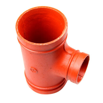 沟槽三通沟槽异径三通中小卡箍三通消防沟槽管件变径三通卡箍 dn200