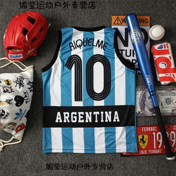 c罗7号纳尔多皇马世界杯南葛运动足球背心球衣 a阿根廷10号里克尔梅 s