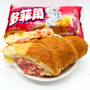 5折 宾堡巧克力多菲角 75g 宾堡多菲角夹心面包起酥点牛角包早餐