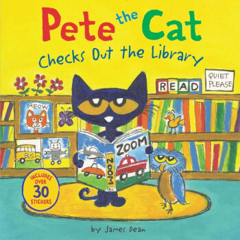 Pete the Cat Checks Out the Library 皮特猫在图书馆借书