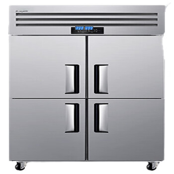 商用厨房冰柜大容量立式饭店四开门双温冷冻柜四门双温上冷冻下冷藏