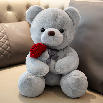 智慧米奇可爱玫瑰花小熊公仔小号泰迪熊玩偶布娃娃毛绒玩具女生情人节