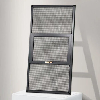 戴安娜免打孔三推金刚网防盗纱窗外平开纱网自装定制推拉铝合金防蚊沙