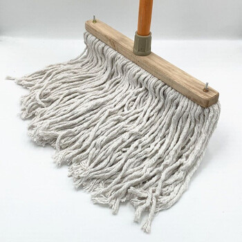 木头拖把平板宽头可替换线棉线平拖墩布尘推拖布工厂物业大号拖40cm