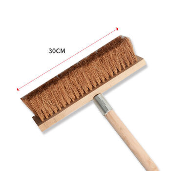 工业刷洗车刷长柄棕毛刷子洗混凝车刷清洁地刷大号木柄地板刷鬃刷30