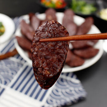韩国米肠正宗延边朝鲜族韩式东北风味即食血肠糯米肠带蘸料 米肠500g*