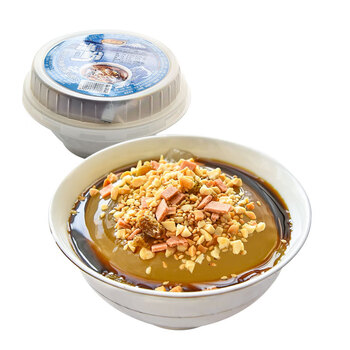 特产凉粉 即食红糖冰粉275g单碗 康雅酷冰粉果冻布丁白凉粉冻【图片