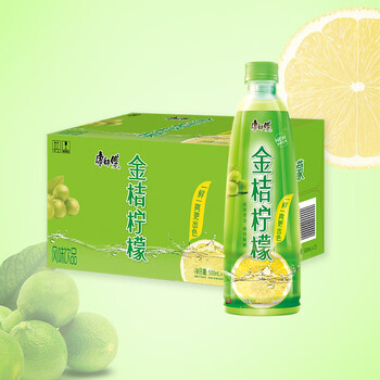 康师傅 金桔柠檬500ml*15瓶 果味饮料饮品量贩装整箱