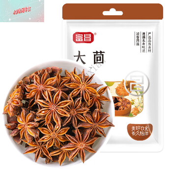 富昌大茴100g八角大料家用香料调料大全料底料卤肉料包配料