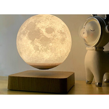 睿爸磁悬浮月球灯3d打印悬浮月亮灯台灯礼物办公室摆件小夜灯送女朋友