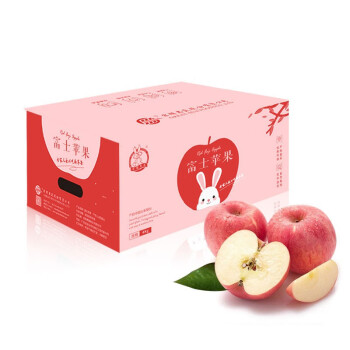 京鲜生 烟台红富士苹果4kg一级铂金大果 单果230g起 水果礼盒