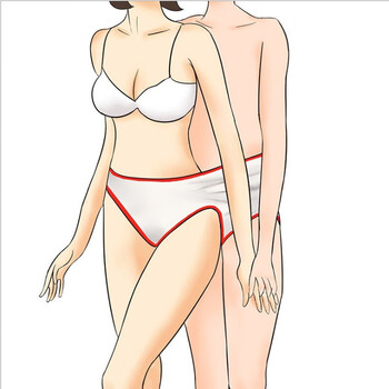 fog bull情侣夫妻用品连体创意情人用品内衣女同穿 情侣内裤[白 红]