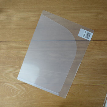 a4a3双面插袋文件夹透明封面夹会议报告夹文件套两页夹l型单页厚透明