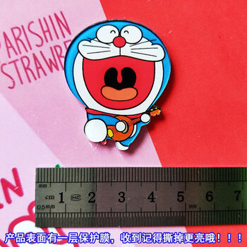 日韩蓝胖子学生礼品卡通哆啦a梦徽章小叮当猫包包配饰亚克力胸针叮当