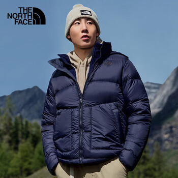 北面羽绒服男2021冬款户外保暖700蓬鹅绒轻薄羽绒外套 5azr/rg1  藏青