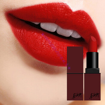 韩国bbialast新款哑光雾面唇膏丝绒口红豆沙色姨妈色15亮红色