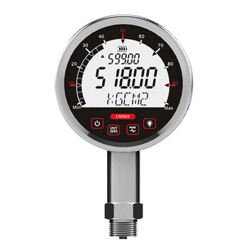 浩感 1级精度不锈钢精密数显压力表智能数字电子压力表真空负压力表