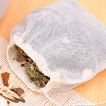 竹遇纯棉过滤袋中药袋煎药袋煲汤纯棉纱布袋药包卤料包调料泡酒过滤袋