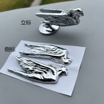 引擎盖标志ct6个性改装车贴车头标识飞翔女神前车标 凯迪拉克飞翔女神