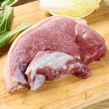 新鲜后臀肉土猪后腿肉有皮带骨后腿肉散养猪后腿肉生猪肉食材5斤带皮