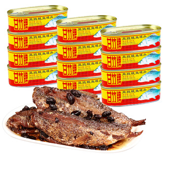 广东 甘竹牌 甘香 豆豉鱼罐头 豆豉鲮鱼 香辣鸡块下酒下饭菜香辣鲜香