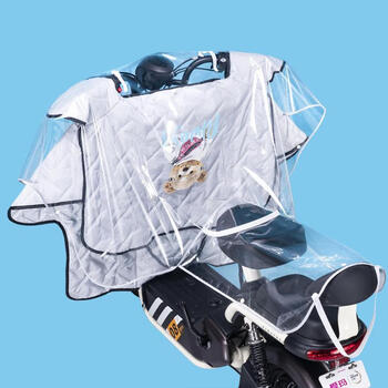 炫咔仕电动车防雨罩车头透明挡风被防水套电瓶摩托三轮车龙头防晒保护