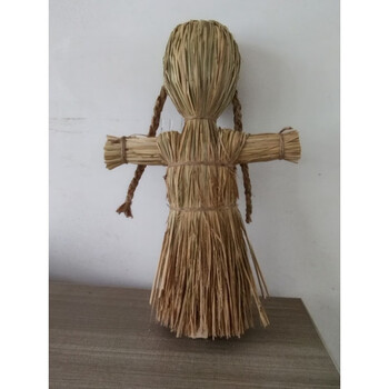 吓鸟稻草人 稻草人工艺品装饰拍摄道具吓鸟简易稻草人稻草人 60厘米