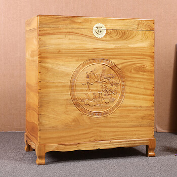 香樟木箱子香樟木柜子樟木箱衣物棉被收纳箱大容量樟木原木实木柜子可