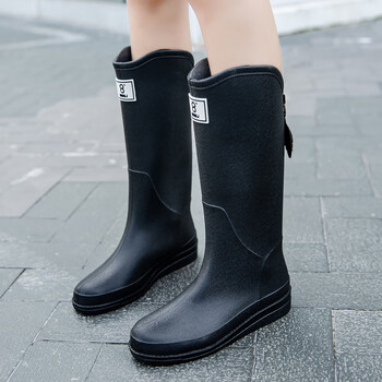 雅芊猫长筒雨鞋女款时尚春夏雨靴防水防滑水鞋女长筒通勤水靴高级
