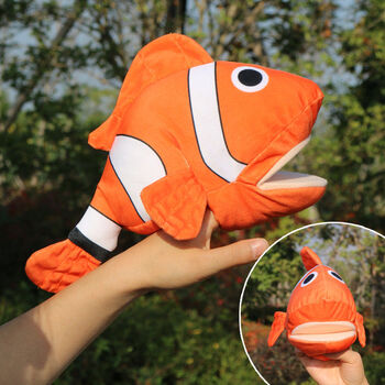 可爱动物海洋馆毛绒玩具 早教儿童礼物 子互动超萌企鹅手偶 张嘴小