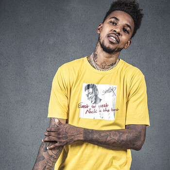 ak男装 (akseries)nick签名头像短袖t恤1900239 黄色 l