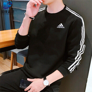 阿迪达斯(adidas)卫衣男2021秋冬新款运动套头衫长袖t恤gk9078 gk9078