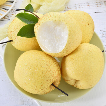 山东冠县白皮梨新鲜鸭梨脆甜酥梨冰糖雪梨时令新鲜水果5斤大果