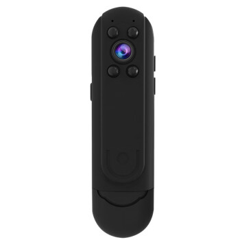 巧度（QIAODU） 高清会议记录仪DV摄像机摄像头家用监控户外随身便携式录像机穿戴背夹式 1080P高清录像录音【含64G存储卡