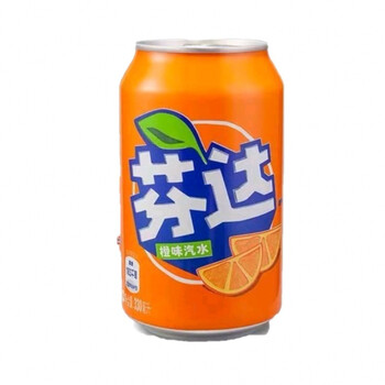 橙伯乐  醒目多味汽水 330ml处理易拉罐醒目苹果桃芬达碳酸饮料汽水