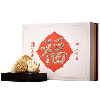 北京稻香村三禾糕点点心北京特产送礼团购 老字号糕点礼盒京八件380g 京八件380g