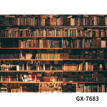 直播背景布3d立体 高清 直播背景布直播间书房书柜书架装饰背景墙图3d