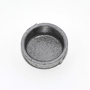 4分镀锌管帽dn15管堵内丝堵头封头2寸闷盖铸铁螺纹丝扣堵帽506580