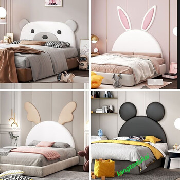 床头靠垫软包轻奢高级儿童创意卡通床头榻榻米床头软包靠背自粘儿童房