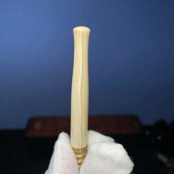 山头林村天然猛犸象牙烟嘴粗细烟两用型带过滤循环型升级款礼品配礼盒