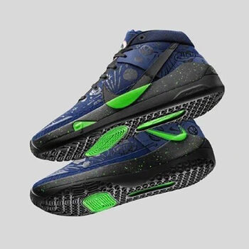 kd14 ep 杜兰特14代黑白白绿实战男子气垫篮球鞋13代乳腺癌美国队