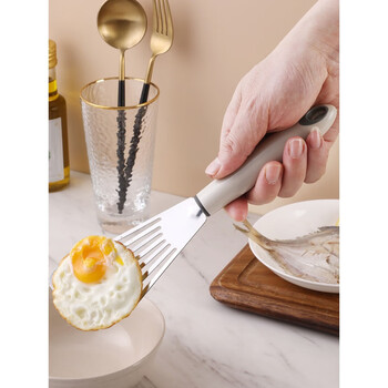 创京懿选蝴蝶铲煎鱼铲夹硅胶蝴蝶铲用厨房煎铲锅铲易清洗锅煎牛扒漏铲