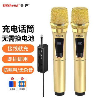 奇声(qisheng)无线话筒家用高保真演出会议ktv卡拉ok专业无线麦克风