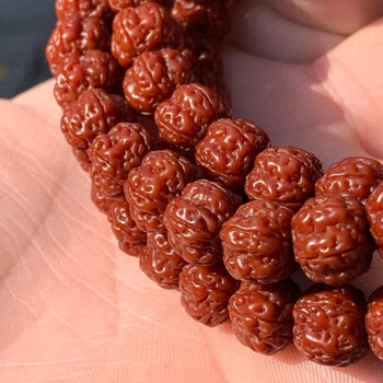 安天亲民送朋友同事长辈机刷包浆玉化小金刚菩提籽手串108颗矮桩爆肉