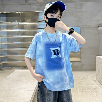 kids男童夏季短袖t恤男孩大儿童洋帅气纯棉半袖体恤夏装潮5上衣服6岁7