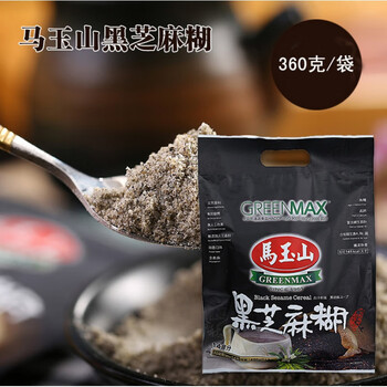 中国食品马玉山黑芝麻糊即食冲调早餐芝麻营养健康冲泡饮品紫山药黑米仁360克 图片价格品牌报价 京东