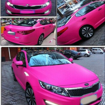 摩托贴纸装饰鬼火贴膜油箱贴踏板防水个性行李箱车膜改色膜亚光玫红50