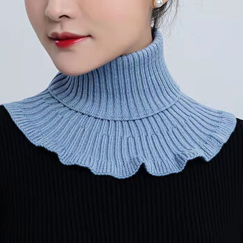 假领子女款冬季长款秋冬季围脖女脖套护颈椎高领时尚假领子新款百搭