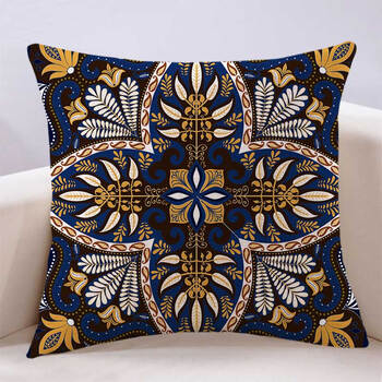 万燊欧式复古佩斯利花纹抱枕套含芯客厅沙发腰枕床头高档大号靠垫靠背