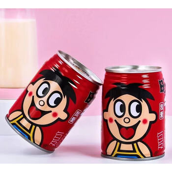 铁罐儿童每日牛奶245ml礼盒装饮料中秋送礼家庭旺仔牛奶245ml12罐原味